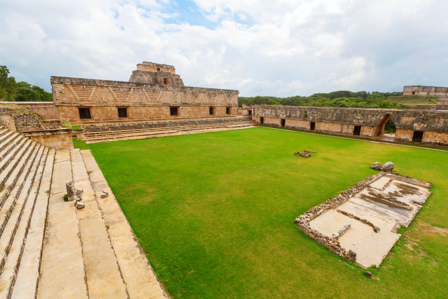 Mayan pyramid in Uxmal, Yucatan, Mexico